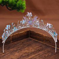 Diadema De Princesa Estilo Oceánico Con Mariposa Y Flores Accesorio Lindo Para El Cabello Para Niñas Adorno De Cabeza En Halloween - details 1