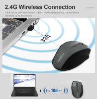 Ratón Gaming Inalámbrico E-YOOSO E-1010 USB 2.4G 2400 DPI Óptico Ergonómico Para Laptop PC Computadora Con 5 Botones - details 2