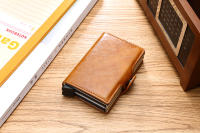 Porta Tarjetas De Crédito De Fibra De Carbono Para Hombres Doble Protección Anti RFID Funda De Monedero Metálico Minimalista Para Negocios Regalo - details 19