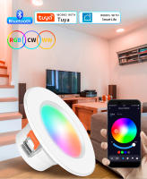 Tuya Smart LED Downlight Bluetooth Control Remoto Por App Smart Life 10W 15W RGBCW Luz De Pared Recargable Ajustable Para Foyer - details 0