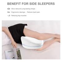 Almohada Ergonómica Para Piernas y Rodillas Cojín Viscoelástico Mejor Reposo Alivia el Sueño Descarga Fatiga Funda Lavable Muy Transpirable Fresca y Seca. Envío desde España - details 2