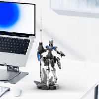 Robot Lancer MOC Para Niñas Modelo Mecha De Armadura Futurista Y Sci-fi Bloques De Construcción Valquiria Regalo De Cumpleaños - details 4