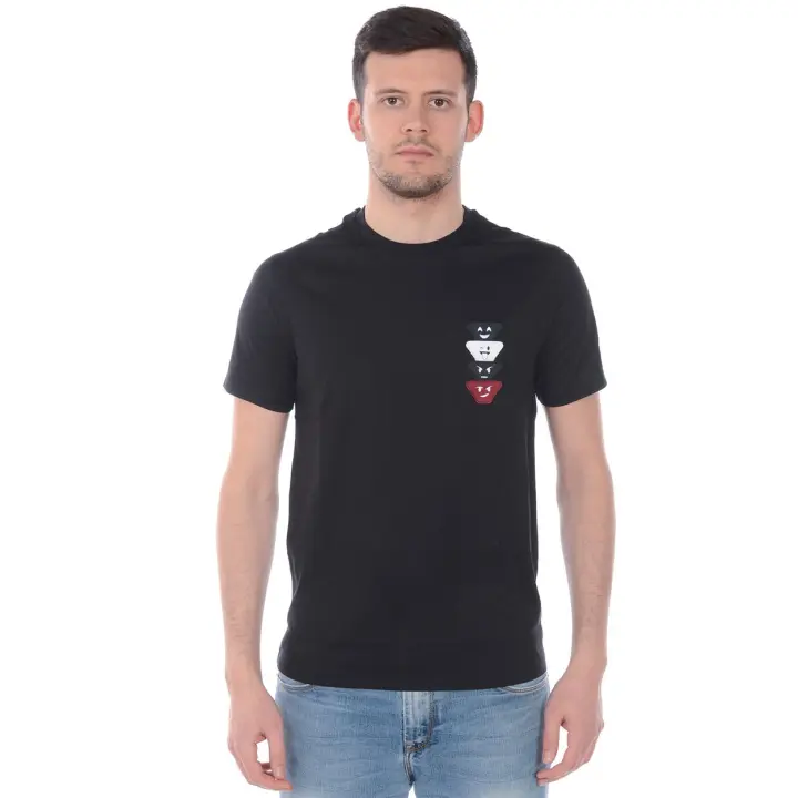 Camiseta Emporio Armani Cotton Man Negro 3H1T9F1JCQZ 999 - 1