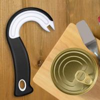 Aguja De Acero Inoxidable Multifuncional Portátil J-Shaped Fácil De Agarrar Abrevidrios Antideslizante Herramienta De Apertura De Botellas Resistentes Y Duraderas Con Agujero Para Colgar - details 1