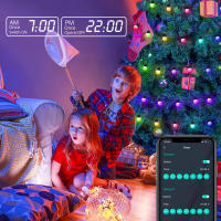 Luces LED Inteligentes Bluetooth USB Para Decoración De Jardín Y Camping 10M Con 50 Luces De Navidad Guirnalda Lámpara De Aire Libre Y Habitaciones - details 5