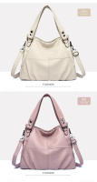 Bolso de mano de PU para mujer de moda, estilo europeo y americano, con costura, sencillo, de alta calidad, Grande. - details 18