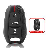 Estuche Para Llaves De Coche Silicone Keychain Holder Funda Para Peugeot 207 208 3008 206 308 508 2008 407 5008 301 Citroen C3 C4 C5 Berlingo - details 1