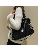 Bolso De Hombro Para Mujer De Capacidad Alta Color Sólido Calidad Suave Bolso Cruzado De Viaje Tote Minimalista Moda - details 0