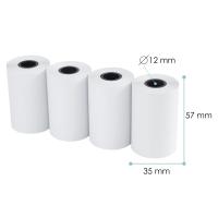 Rollos de Papel Térmico de 57X35X12 Mm,Papel para Tickets de Datáfonos, Cajas Registradoras y Tpv - details 1