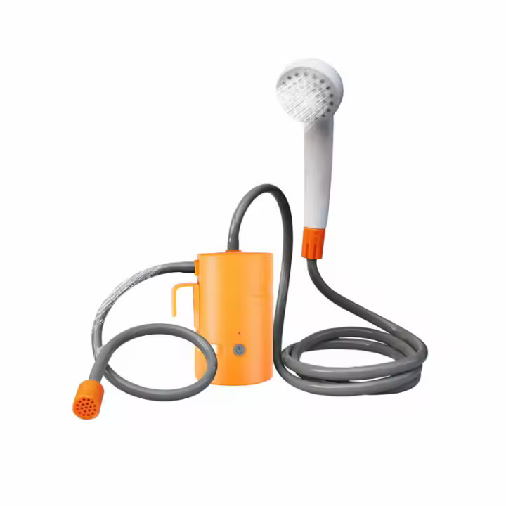 Ducha Portátil Ducha de Camping Exterior, USB Recargable Batería de 4400mAh, Eléctrico Portátil Ducha para Familiares al Aire Libre Excursiones y Viajes IPX7 - 1