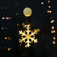 Lámpara Colgante De Navidad LED Con Luces De Navidad En Forma De Campana Hombre De Nieve Estrella Decoración Para Ventanas Y Hogar Piloto Incluido - details 7