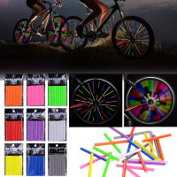 Kit De Seguridad Reflectante Para Ruedas De Bicicleta 12Pcs Estickers Reflexivos Colores Tubo Luz De Advertencia DIY Ciclismo - details 17