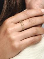 Pandora - Anillo de Corona brilliant transparent-Baño de Oro de 14K - details 2