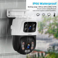 Cámara De Seguridad IP KERUI PTZ Dual Lens 6MP POE Exterior Video CCTV Observación Remota Compatible Con Onvif iCSEE Negra - details 4