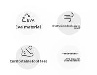 Zapatillas De Casa Para Hombre Sandalias De Verano EVA Cómodas Transpirables Zapatos Para Interior Y Exterior Talla True Fit - details 3