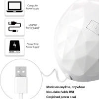 LULAA Lámpara LED De 54W Para Uñas Con USB Luz UV Profesional Para Secado De Gel De Uñas Accesorios De Manicura Para Todas - details 10
