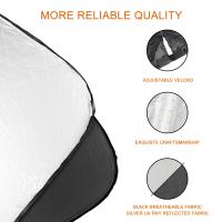 Protector De Ventanas Delanteras Para Coche Isuzu DMAX PANTHER ASCENDER 4X4 MUX Cubierta De Parabrisas Anti UV Accesorios De Auto Tamaño Approx.140x70cm/ 145x80cm - details 3