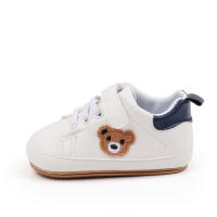Zapatos Blancos Para Bebé Con Diseño De Oso Casual Antideslizantes Primera Caminata Para Niño Y Niña Toddler Non-slip Newborn - details 6