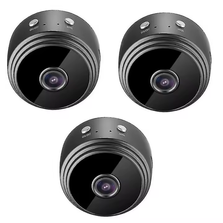 ZVD 3pack Mini Wifi Cameras,wireless Cameras With Audio And Video Live Feed, Hd 1080p Home - 1