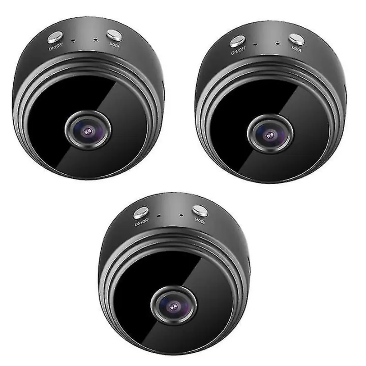 ZVD 3pack Mini Wifi Cameras,wireless Cameras With Audio And Video Live Feed, Hd 1080p Home - 1