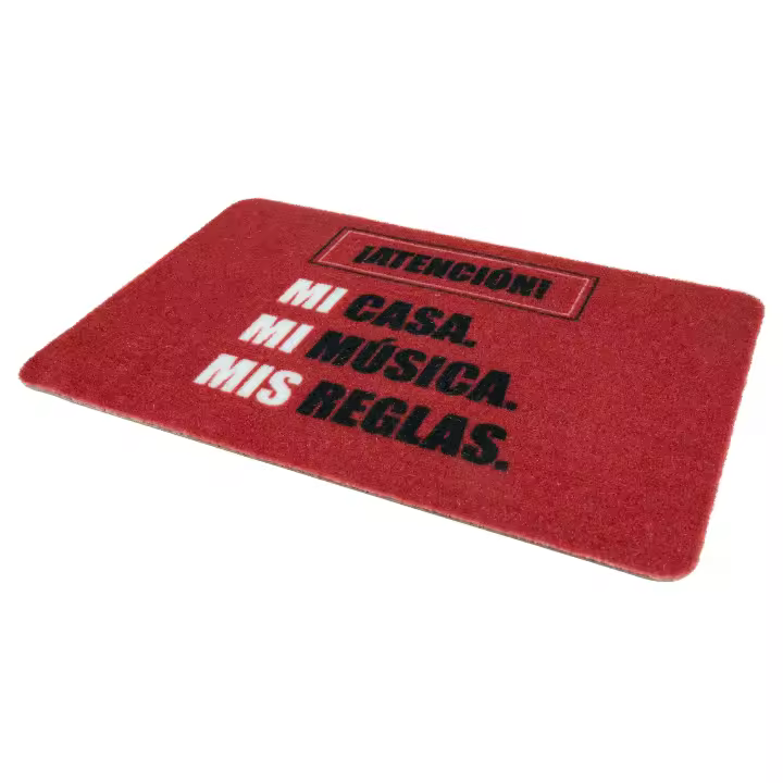 Cofan Felpudo Entrada Casa Rojo | Antideslizante | Reglas | Material Resistente | 40 X 60 Cm - 1