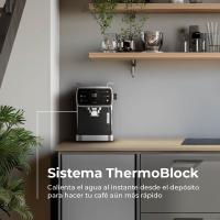 EVVO Cafetera Express Intensa 30, panel táctil a color, 20 bares de presion, Espressos y Capuccinos, 1350W, Depósito de 1,5 l - details 1