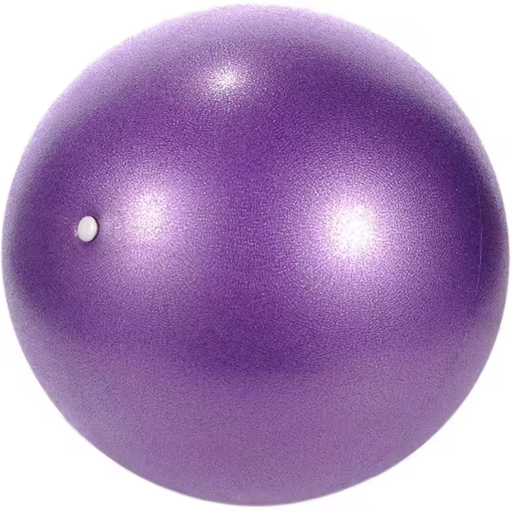 Pelota de pilates - Pelota de ejercicios - Pelota de estabilidad para yoga, pelota de ejercicios para abdominales y hombros, equilibrio, deportes - Antideslizante y superligera, color morado - 1