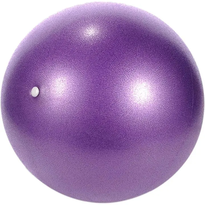 Pelota de pilates - Pelota de ejercicios - Pelota de estabilidad para yoga, pelota de ejercicios para abdominales y hombros, equilibrio, deportes - Antideslizante y superligera, color morado - 1
