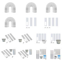 Kit De Ventilación Para Aire Acondicionado Universal Con Conector Ajustable Y Sellador De Ventana Tubo De Extensión De Ventilación De Aire Acondicionado VKTECH PVC Moderno - details 7