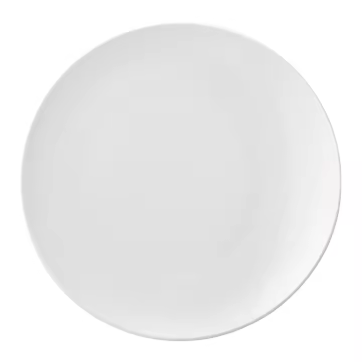 ARIANE VITAL COUPE Plato Llano Porcelana 29CM Blanco Brillo Reforzado profesional de alta calidad con alto contenido de alumina 100% higiénico - 1
