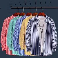 Camisa De Patoleta Para Hombre Con Manga Larga Para Uso Formal Y Casual Estilo Casual Inteligente Cuadros Talla Única - details 0