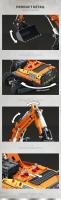 Excavadora Eléctrica RC De Bloques De Construcción Control Remoto Vehículo De Ingeniería Carro Tracked Juguetes Para Niños Regalo - details 2
