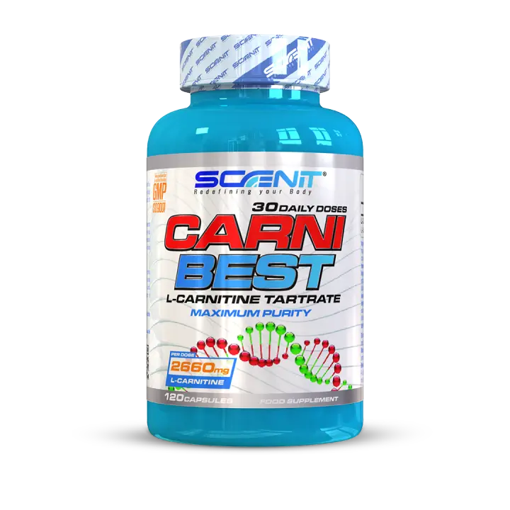 CARNI BEST - L Carnitina (2660 mg) - 120 cápsulas veganas de l carnitina capsulas - La l-carnitina ayuda a la metabolización eficiente de las grasas y mejorar el rendimiento deportivo - 1