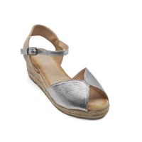Calzados soraia, Sandalia de antelina y plataforma de yute, espardeñas de cuña, para mujer. - details 47