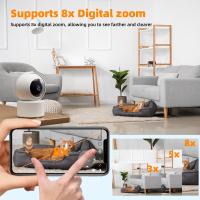 Cámara De Seguridad IP WiFi Inalámbrica 5MP 5G Con Visión Nocturna Y Rastreo Automático AI Monitor De Bebé Sistema De Vigilancia Doméstica Interior - details 2