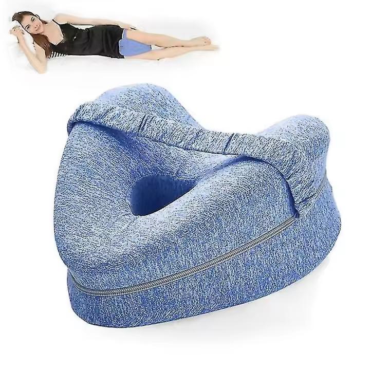 En forma de corazón ortopédico dormir almohada para las piernes cojín cuña con soporte Rodilla ciática Cuerpo cojín - 1