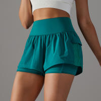 Shorts Deportivos De Mujer Para Gimnasio Y Tenis Con Bolsillos Pantalones Elásticos De Yoga Y Golf Entrenamiento Correr - details 31