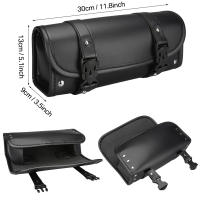 Bolsa De Sillín De Motocicleta De Cuero PU Para Harley Chopper Bobber Cruiser Sportster XL 883 1200 Bolsa De Herramientas Delantero Y Trasero - details 11