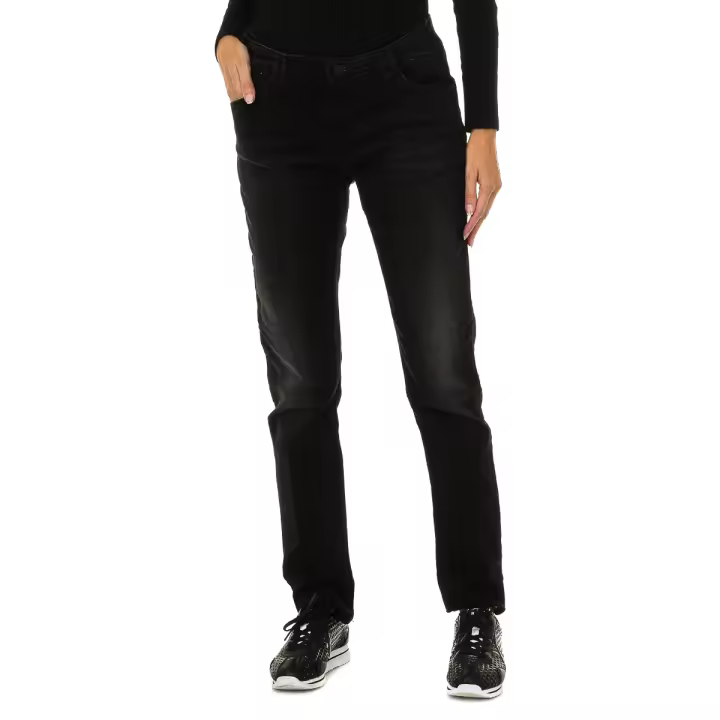 Armani-Pantalones Largos Tejanos Efecto Gastado 6X5J28-5D08Z para Mujer - 1