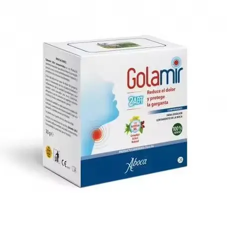 Golamir 2Act ABOCA - Alivio Dolor Garganta - 20 Comprimidos - 1