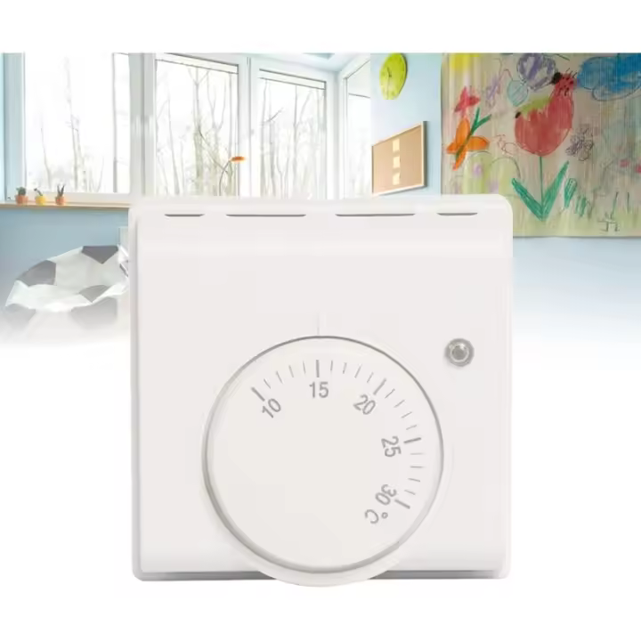 Termostato de Ambiente, termostato mecánico 220V, Regulador de temperatura, aire acondicionado y suelo radiante, suelo radiante - 1