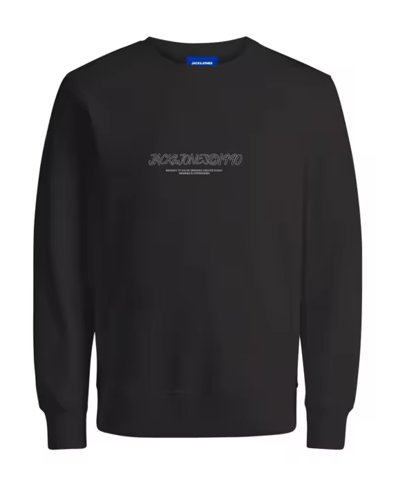 Jorbronx Sweat Crew Fst Black Jack & Jones - 1