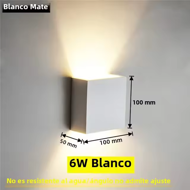 Lámpara De Pared LED Impermeable IP65 6W 12W Ajustable Para Interior Y Exterior Iluminación Para Pasillo Patio Porche Y Dormitorio - 1