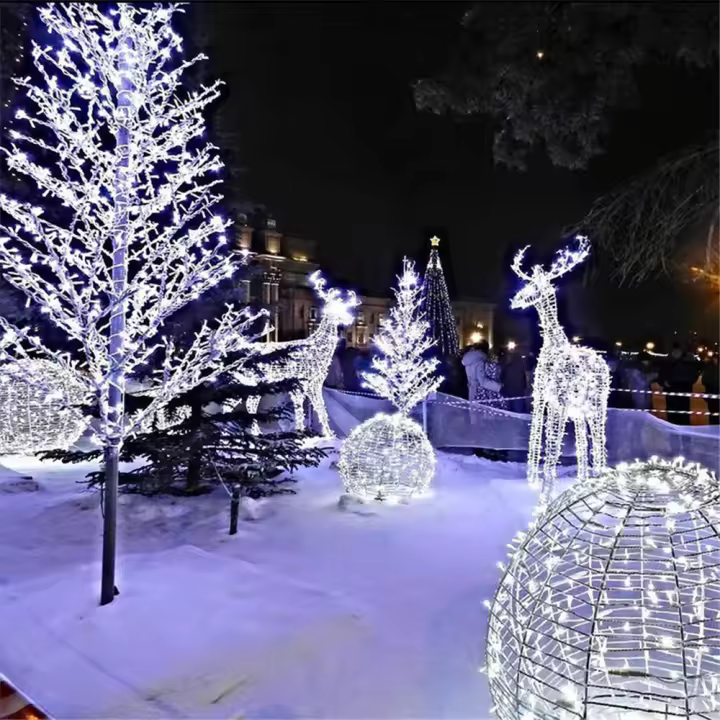 Luces LED Para Navidad Y Fiestas 10/20M Con Enchufe EU Para Exterior Decoración De Xmas Y Bodas Luces De Navidad 2024 - 1