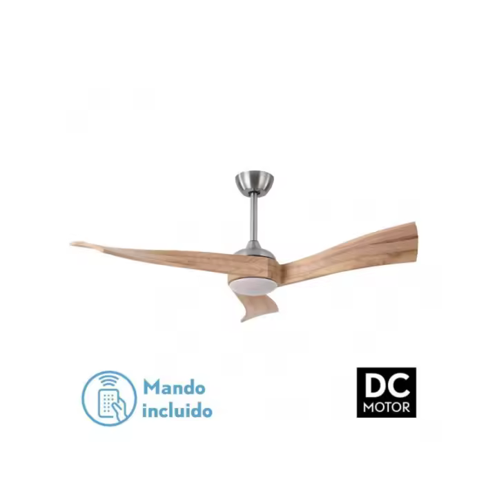 Ventilador dc janubi 18w niq/haya 3 asp.6 vel.reg.x132d 2350lm remoto, memoria y temp.300040006000k - 1