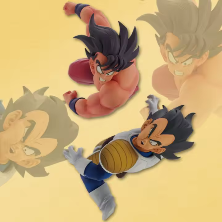 Figura De Acción Dragon Ball Z Goku Vs Vegeta PVC Coleccionable 23cm Regalo Para Fans De La Animación Japonesa Escala 1/6 - 1