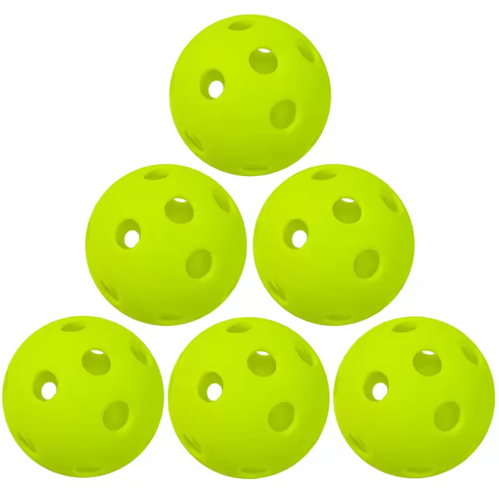 Bolas De Padel Para Entrenamiento Y Práctica De Indoor Pickleball Con Agujeros 26 Huecos Bola Deportiva De Plástico Hollow Para Juego Y Aire - 1