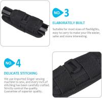 Funda táctica para 360 Grados, Funda para cinturón, soporte para Antorcha portátil, accesorios de iluminación para Caza, Funda para Antorcha, linterno giratoria de 360 Grados - details 1
