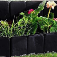 Borde De Jardín Efecto Piedra Fencing Para Paisaje Jardín Valla De Hierba Borde De Flores Eco-amigable Impermeable Plástico - details 7