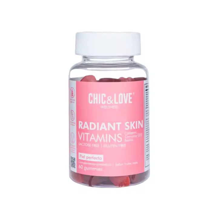 Chic & Love Gominolas Wellness Radiant Skin Pack 60 U - Piel Joven y Tersa  Sin Arrugas Ni Manchas - 1